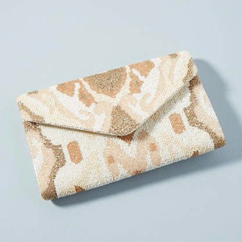 Anthropologie beaded clutch